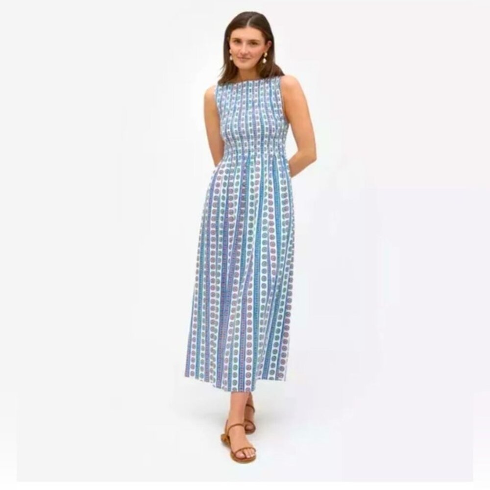 Hill House Cosima Dress in Block Print Stripe